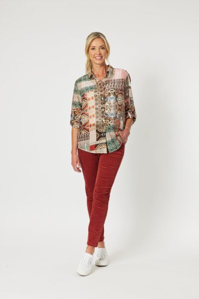 GORDON SMITH SPICE MOROCCO PRINT SHIRT