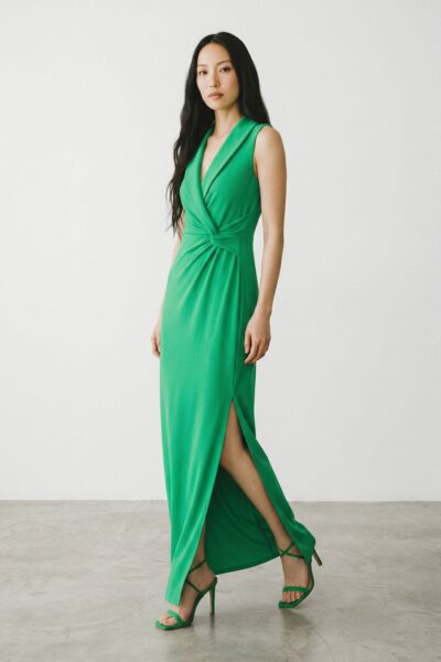 JOSEPH RIBKOFF NOBLE GREEN EVENING DRESS