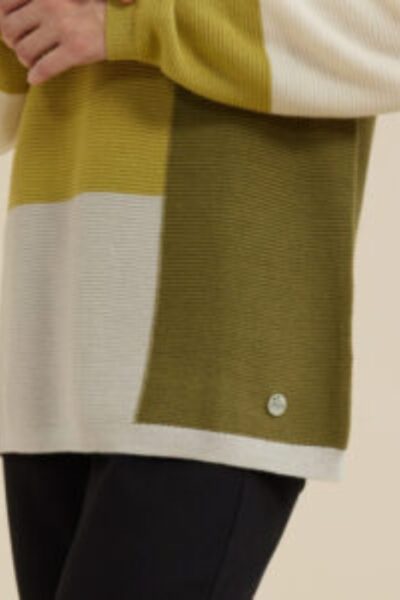 YARRA TRAIL BAMBOO MIX BLOCK COLOUR KNIT