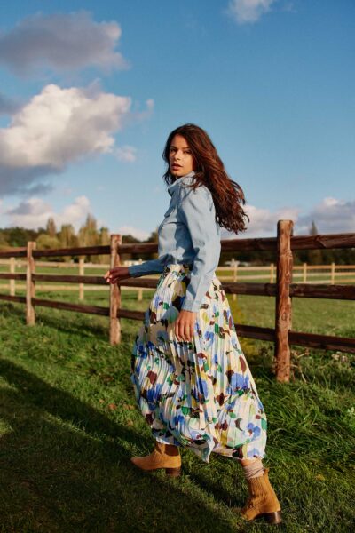 LA PETIT JIRA SKIRT - AQUA