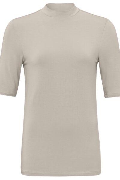 YAYA SOFT HIGHNECK T-SHIRT WITH HALF SLEEVE