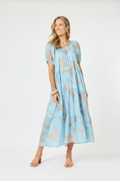 HAMMOCK AND VIBE MALABA OFF THE SHOULDER DRESS