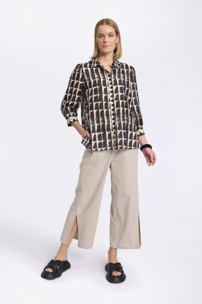 SIROCCO BLACK IKAT SHIRT