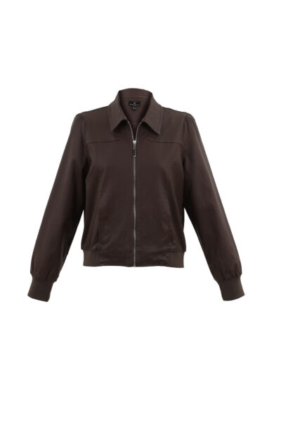 MARBLE COATED FAUX LEATHER JACKET