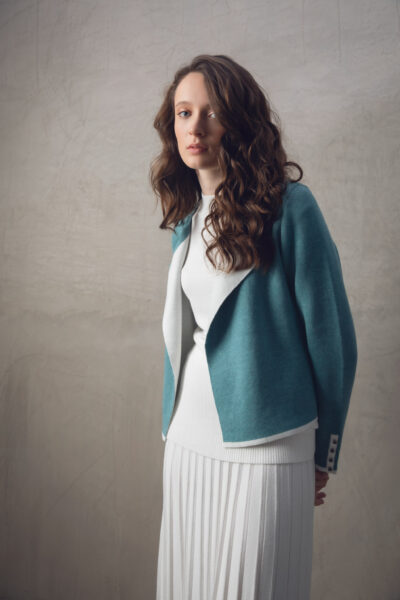 MARBLE SEA-FOAM CARDIGAN