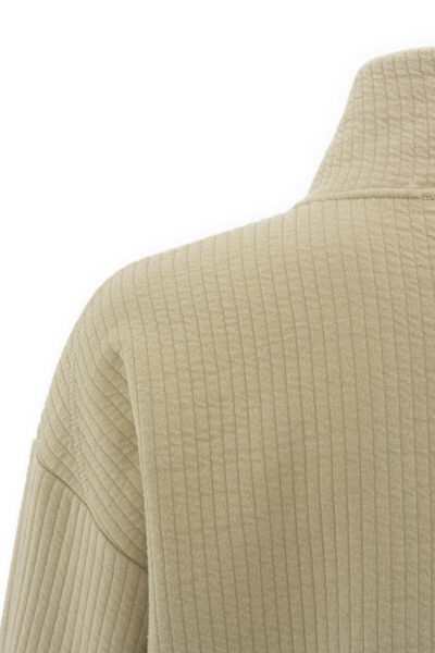 YAYA RIBBED JERSEY CARDIGAN WITH CORDS