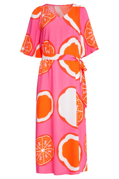 SMASHED LEMON PINK MULTICOLOR DRESS