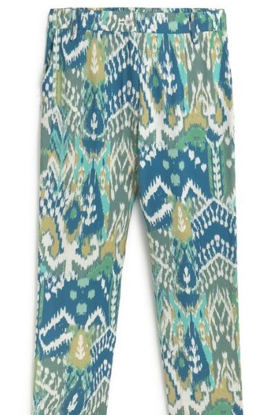ANDAM STRAIGHT-LEG PRINTED TROUSERS
