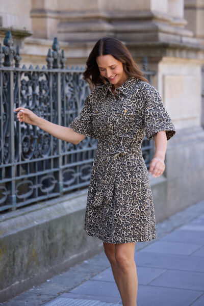 BRAVE AND TRUE LEROY DRESS - LEOPARD