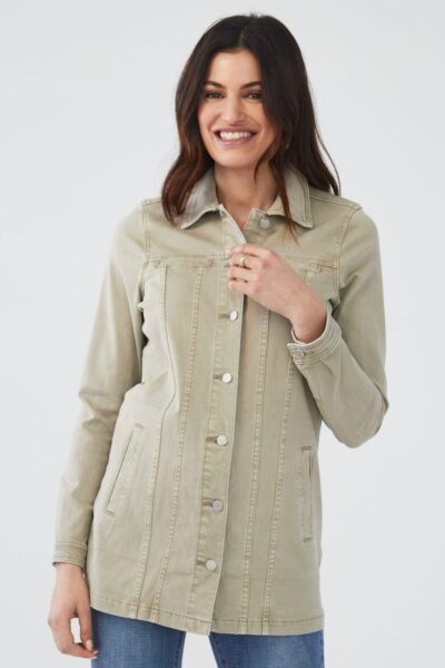 FDJ BAY LEAF LONG DENIM JACKET