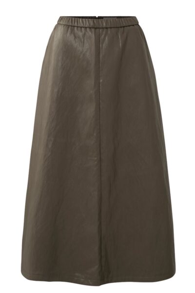 YAYA FAUX LEATHER ALINE SKIRT