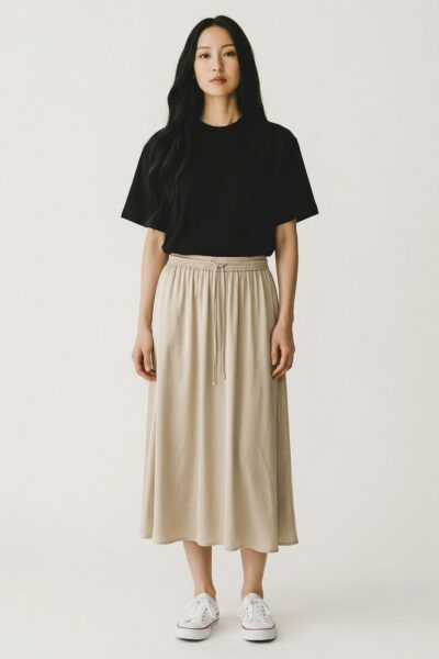 YAYA SATIN SKIRT