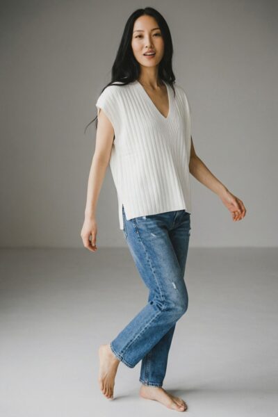 YAYA V-SHAPE SWEATER