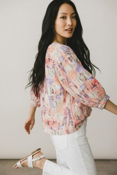 YAYA FLAMINGO PLUME PINK DRESSIN TOP