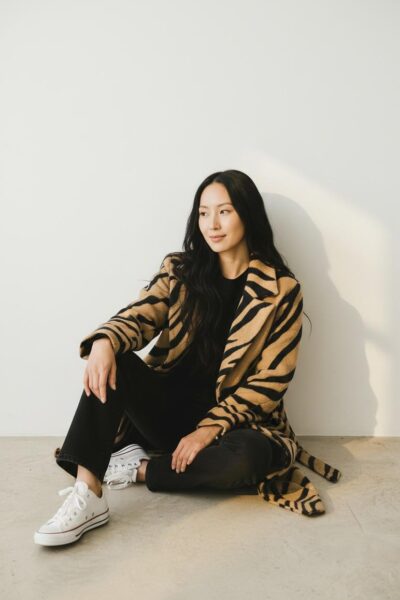 SMASHED LEMON ANIMAL PRINT COAT