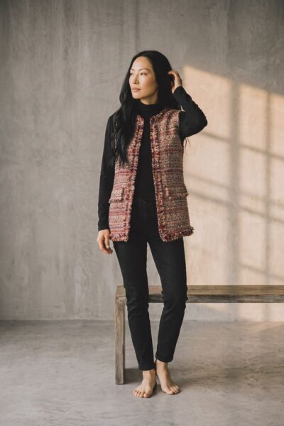 FDJ TWEED LONG VEST