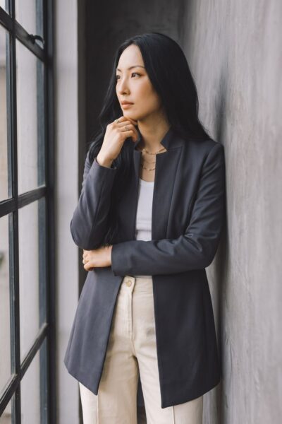 YAYA CHARCOAL SCUBA BLAZER