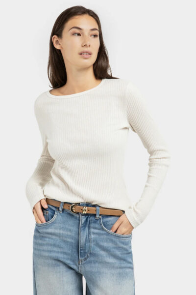 YAYA RIBBED LONG SLEEVE T-SHIRT