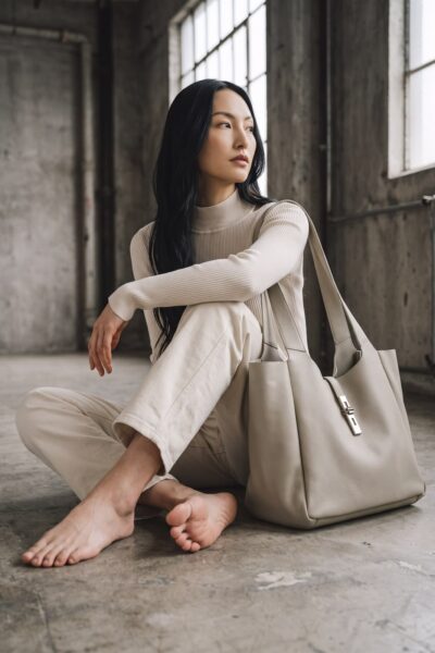 YAYA GENUINE LEATHER SHOPPER