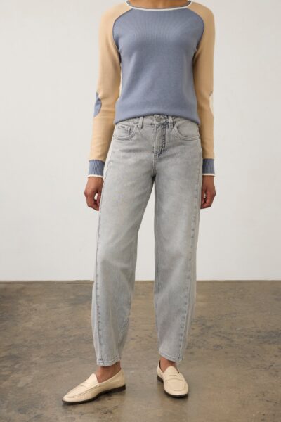 FDJ GREY GIRLFRIEND BARREL JEAN